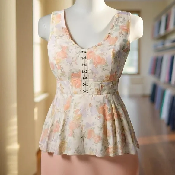 TORRID Babydoll Challis Corset Top NWT Size 2X - Picture 2 of 10